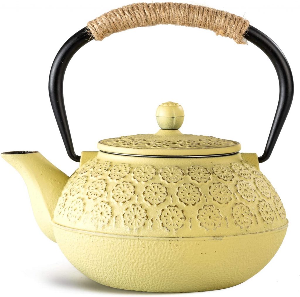 Toptier hervidor de té de hierro fundido Tetera de té japonesa de hierro fundido con infusor de acero inoxidable 