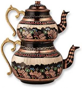 Tetera turca de cobre artesanal 
